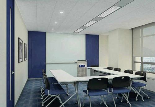 鋁扣板辦公室圖片-辦公室鋁扣板吊頂廠家淺談辦公室鋁扣板吊頂特點及作用