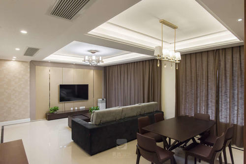 鋁扣板吊頂疊級-客廳鋁扣板吊頂一級