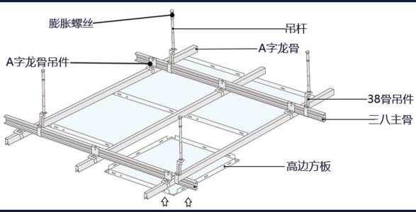 銀灰和白色鋁扣板