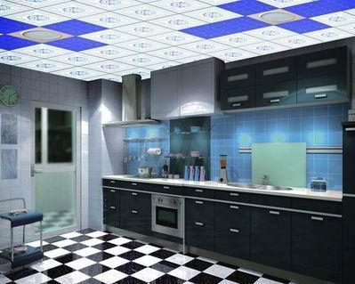 吊頂材料鋁扣板圖片-鋁扣板吊頂安裝施工方式