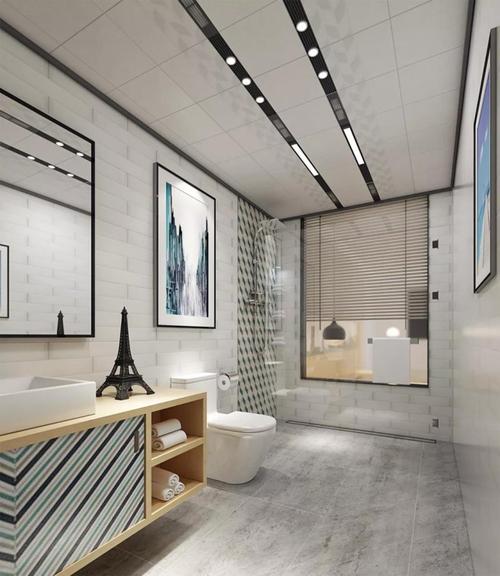 鋁扣板吊頂大板效果圖-簡約鋁扣板吊頂效果圖