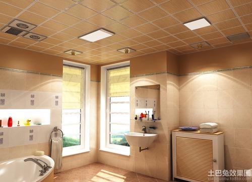 衛生間廚房鋁扣板效果圖-鋁扣板集成吊頂效果圖