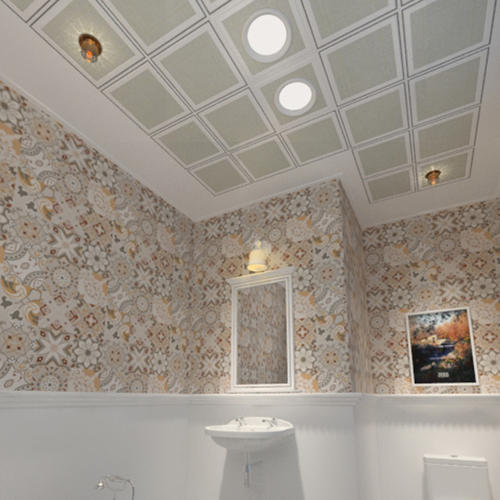 北歐風格集成吊頂效果圖-帶鋁扣板一級吊頂效果圖來參賽