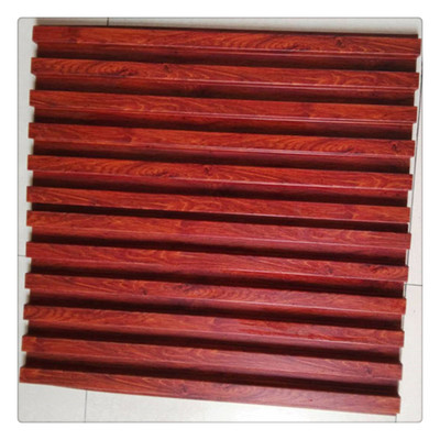 木紋穿空鋁扣板-鏤空穿孔鋁扣板-淺木紋鋁扣板