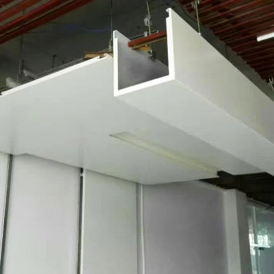 鋁扣板工程吊頂-商場鋁方通吊頂