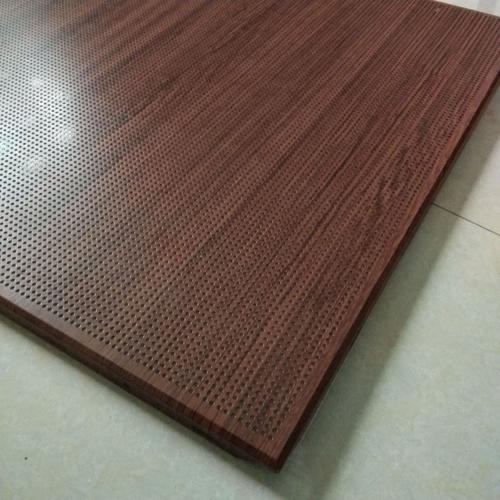 木紋穿空鋁扣板-鏤空穿孔鋁扣板-淺木紋鋁扣板