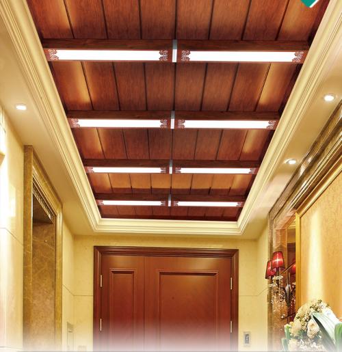 陽臺木紋鋁扣板吊頂效果圖-陽臺吊頂材料
