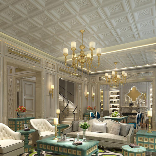 錯層集成吊頂圖片-鋁扣板吊頂怎么錯層