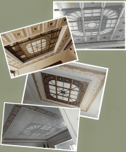 客廳吊鋁扣板平板圖-鋁扣板平吊客廳吊頂效果圖-客廳鋁扣板吊平