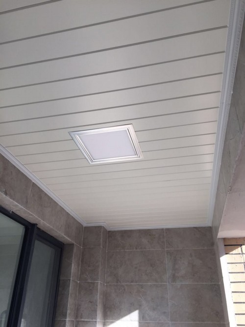 集成吊頂實景-你想了解的木紋鋁方通吊頂的問題