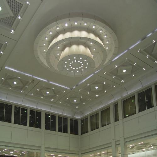 鋁扣板吊頂異型頂-異型鋁扣板吊頂法-鋁扣板異型吊頂接頂