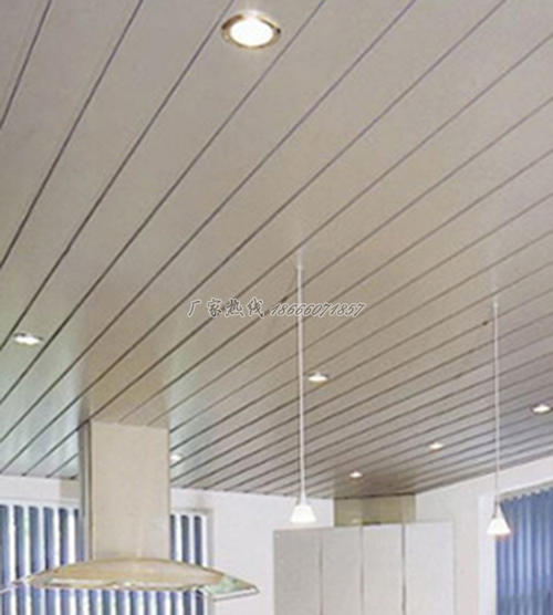 長條型鋁扣板-加油站防風條型鋁扣板