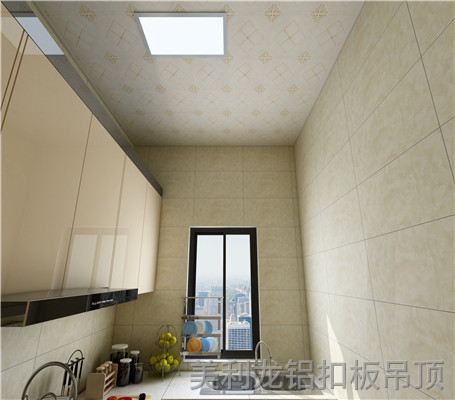 滾涂廚房鋁扣板燙金-田園風情