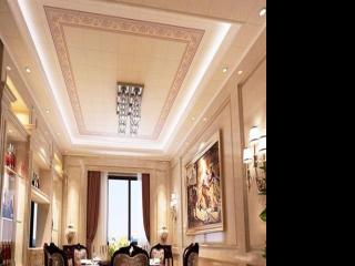 藝術集成鋁扣板吊頂-佛山美利龍傾力打造住宅集成吊頂鋁扣板建筑形象