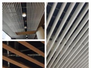 鋁方通吊頂和鋁扣板吊頂對比-鋁方通吊頂不平