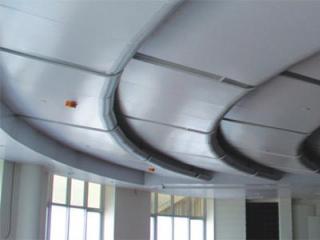 階梯鋁扣板吊頂-醫院吊頂工程案例