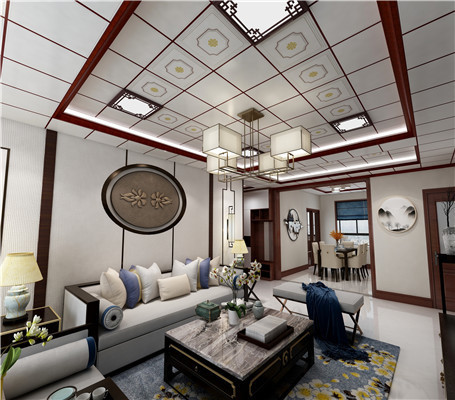 客廳鋁扣板吊頂