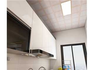 跟鋁扣板吊頂廠家看一下餐廳廚房平面型吊頂效果如何！